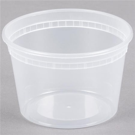 Pactivoration Pactiv Corporation SD5016Y Deli Cup Plast; Case Of 480 - 16 oz. SD5016Y